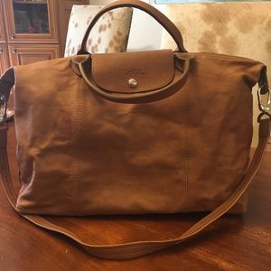 Longchamp Large Le Pilage Cuir Camel Color